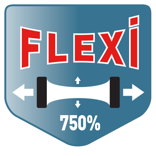 Super flexível, até mesmo em superfícies húmidas!